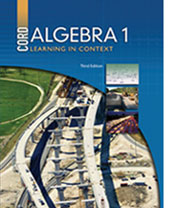 cover of Algebra 1 3rd edition textbook